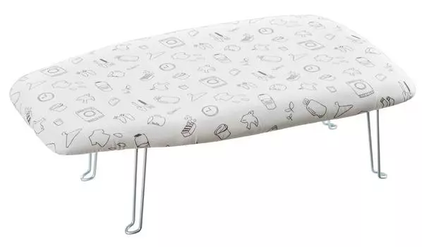 Yamazaki Jitsugyo Pitatto Press с крючком для белья 60 x 36 x 20 см Хранение в шкафу Стальная сетчатая структура Гладильная доска 7803 Прибл. белый