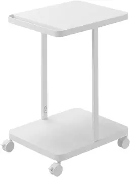Yamazaki Jitsugyo School Bag Storage Rack with 2 W26 x D32 x H45cm School Bag Living Room Study Under Next to Table 1747 Casters, Tiers, White, белый