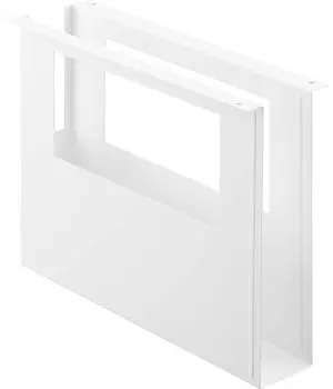 Yamazaki Jitsugyo Under Desk A4 File Storage Holder White W10 x D32 x Tower Tower File Box Storage Box 1875 H24.1cm белый