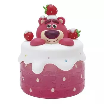 Yanoman Jigsaw 3D Disney Candy Includes Piece Request and Instruction Manual 64-Piece Puzzle, Pot/Lotso (Completed Size Approx. 13x9.7x9.7cm),