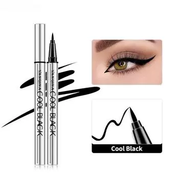 Жидкая подводка для глаз Yanqina Cool Black, быстросохнущая, водостойкая, удерживающая макияж и не размазывающаяся подводка для глаз 1g