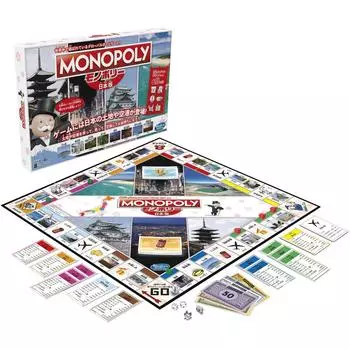 Японская версия игры «Монополия» от Hasbro По всей Японии разбросаны оригинальные дизайнерские детали, манящие оригами Семейная настольная игра Возраст: от 8 лет Количество игроков