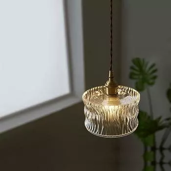 Японская винтажная люстра из рифленого стекла HomestayBedroom Bedside restaurant bar эркер балкон татами маленькая люстра чистый