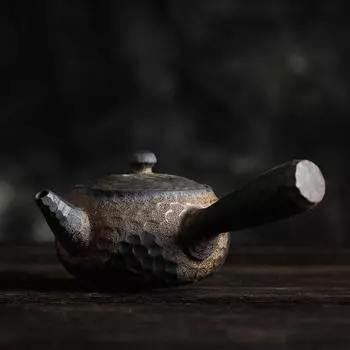 Японские керамические чайники кюсу, чайник, посуда для напитков, 200 мл Brown