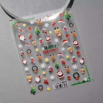 Японские трехмерные наклейки для ногтей Tensor - TS-3268 Christmas Edition