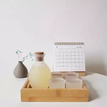 Японский стеклянный креативный винный набор Baijiu, домашняя маленькая чашка для вина, сепаратор для вина, бутылка для вина, чашка для сакэ, одна чашка