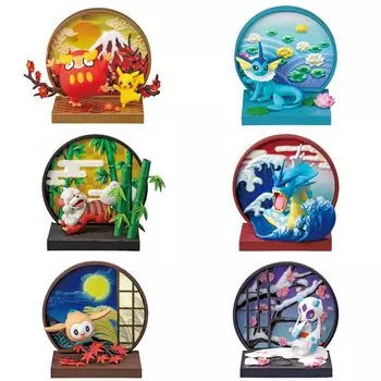 Японское окно Pokemon 1BOX Приблизительно В70 x Ш140 x Г55 мм Изготовлено из ABS Re-ment PVC,