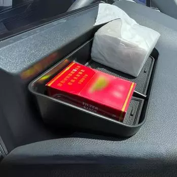 Ящик для хранения на приборной панели за экраном для Toyota RAV4 Wildlander 21-22 Corolla Levin Пластиковый ящик для хранения инструментов на приборной панели автомобиля чёрный
