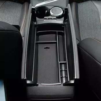 Ящик для хранения в подлокотнике автомобиля для PEUGEOT 3008 2017 2018 2019 2020 Центральная консоль Ящик для хранения Укладка Уборка Автомобильные аксессуары синий