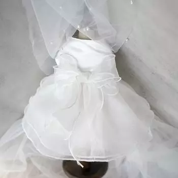 YBGGJO Dog Wedding Pet Dog Handmade Dog Party One Small Anniversary Commemorative Photo Dress, Dress, Wear, Clothes, Dress, Piece, Elegant, Gorgeous,