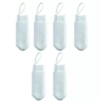 YBGGJO Pet Finger Toothbrush Set of 6 Pet Toothbrush Finger Cot Нейлоновая мягкая зубная щетка для собак и кошек Профилактика заболеваний пародонта Чистка