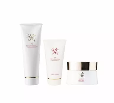 YC Pore Care Set in One Face Cosmetics YC Rich Series Made in Japan [All Gel, Cleansing, Wash] Doctor s