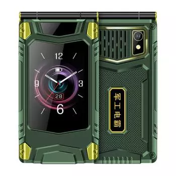 YEEMI M7+ LTE 4G Full Netcom 2,8-дюймовый экран Мобильный телефон с двумя SIM-картами 8 Вт Камера Bluetooth FM-радио Видеоплеер Раскладной телефон 2300 мАч чёрный