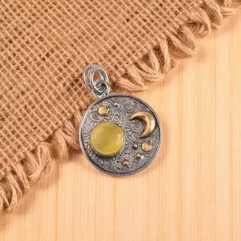 Yellow Cat s Eye Gemstone 925 Sterling Silver Jewelry Handcrafted Pendant 1.30 PP-33-43