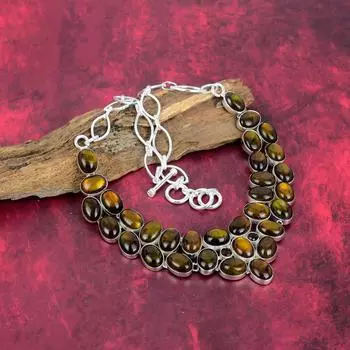 Yellow Flash Labradorite Necklace 925 Solid Sterling Silver Jewelry, Handmade Gemstone Jewelry Gifts For Brand New Necklace Adjustable With 18 Inches жёлтый