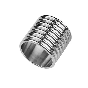 Yemax Cock Ring Stainless Steel Penis Ring for Men Adult Ring Stylish Cock Ring Waterproof Adult Goods S