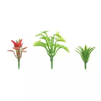 Yetaha Mini Plant Diorama Shrub Artificial Plant Railway Architectural Flower 3 90 Pieces Models, Trees, Models, Miniatures, Models, Models, Models,