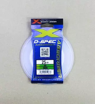 YGK X Braid Absorber D Spec Нейлоновый амортизатор, 30 м, 25 фунтов (1873 г.) чистый