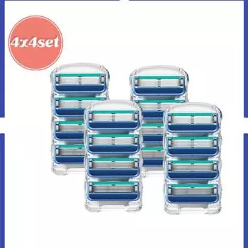 YMG 16p гладкое лезвие Gillette Fusion, совместимое с ручной бритвой, 5-слойное лезвие, корейское лезвие