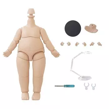 YMY 9,8 см грушевидное тело куклы YMY 1/12 1/8 BJD GSC голова куклы Мини 1/12 масштаб Милая толстая фигурка Подходит для подарка на Новый год светло-коричневый цвет
