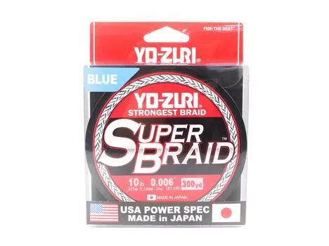 Yo Zuri Duel PE Line Super Braid 300YDS 10Lbs (0.15мм) Синий R1264-B синий