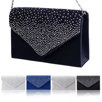 Yogodlns модная женская вечеринка Brial Вечерний клатч кошелек Diamante женские сумки 21*5*13cm чёрный