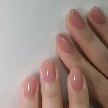 YOGOTI Nail 24 Короткие гелевые накладные ногти Круглые японские 3D ногти Деревянная пилочка для ногтей В комплекте Типсы, детали, ногти, наклейки, ногти, ногти, весенние/летние ногти,