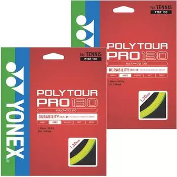 YONEX Polytour Pro 130 Gauge Flash Yellow 2 комплекта натяжения 1,30 мм PTGP130-557-2SET жёлтый