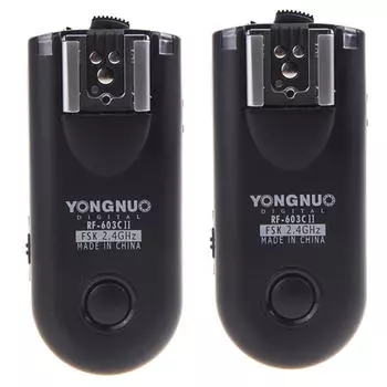 Yongnuo RF-603C II Беспроводная дистанционная вспышка C3 для Canon 5D 1D 50D