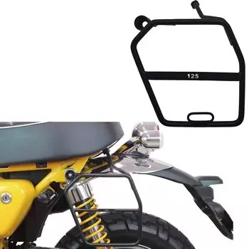 Yoothi Compatible Bike Side Bag Support Monkey 125 Hunter Cub Entanglement Prevention Stay Steel Black Finish Side Bag Support Black Paint Monkey 125