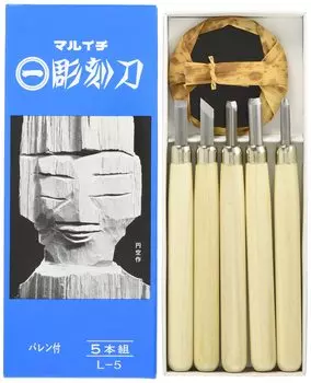 Yoshiharu Knives Maruichi Chisel with Ballen Набор из 5 шт. L-5