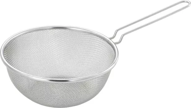 Yoshikawa One Hand Colander 18cm Ajiichi Stainless Steel Yukihira Pot SJ3362 Silver