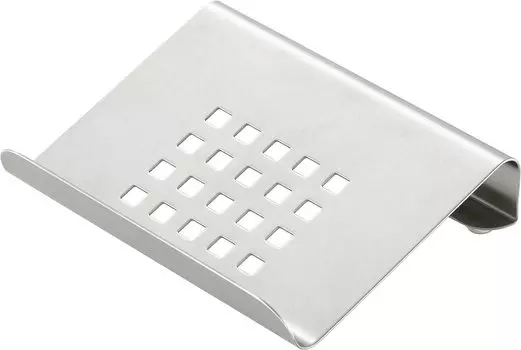 Yoshikawa Soap Holder Stainless Steel Soap Stand Bath Made in Japan 1621071 Silver 10 x 8 x Height cm 2.5