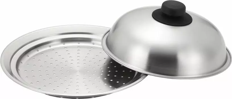 Yoshikawa Steamer for Frying Compatible with Frying Steaming Made in Stainless Steaming Easy Steaming Plate to Place on a Frying Steaming Plate to Use
