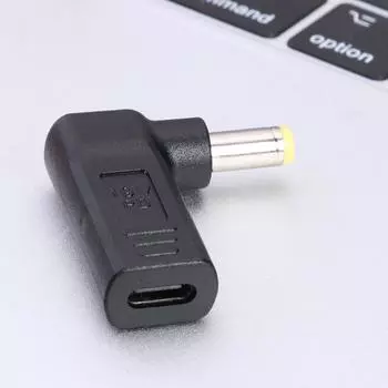 YouN 90-Grad-USB3.1-USB-C-Typ-C-Buchse с адаптером постоянного тока 5,5 x 2,5 мм #