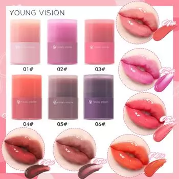 YOUNG VISION 1-piece Twist Lip Gloss Увлажняющий увлажняющий цветной блеск для губ Масло для губ 12ml