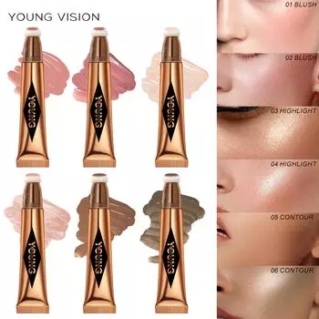 YOUNG VISION Тонирующие румяна Highlight Stick Жидкие румяна Увлажняют и обладают водостойкостью Highlight Liquid 04