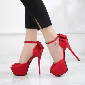 Your bestfashion peep toe platform high heels pumps women shoes wedding shoes bride women stiletto heels pumps shoes woman salto alto feminino 51 3 красный