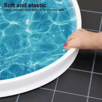 Yousheng 100/200CM Collapsible Shower Threshold Water Dam Self Adhesive Silicone Waterproof Barrier Strip Kitchen Bathroom Dry Wet Separation Bendable 100cm чёрный