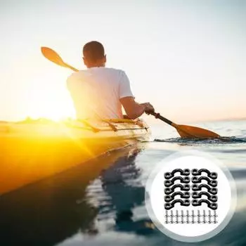 Yousheng, 1 комплект, пряжка для каяка с винтами, шнурок для лодки, C-образная фиксирующая пряжка, детали для каноэ, запасные аксессуары, ремонтный комплект