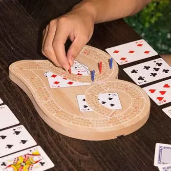 Yousheng 1 набор настольная игра «Войны Криббиджа» с игральными картами и колышками деревянная интерактивная портативная непрерывная игра «Криббидж» для путешествий и семейных вечеринок