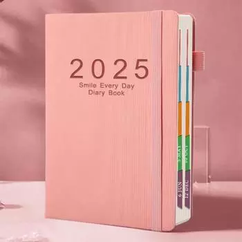 Yousheng 2025 Ежедневник Планировщик Одна Страница В День Январь-Декабрь 2025 365 Страниц Организация Встреч Ежегодный Ежедневный Журнал красный