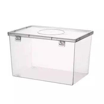 Yousheng 2.8L Transparent Bread Box Air-Tight Seal Large Opening Food Grade Material Thick Bread Container Home Kitchen Bakery Storage Case for Fruits чистый