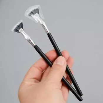 Yousheng 2Pcs Тушь для ресниц Fan Brush Natural Lifted Effects Enhance Lower Resses Eyelash Brushs Women Accessories 2pcs