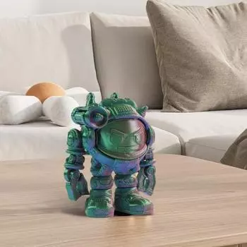 Yousheng 3D печатная фигурка астронавта-меха, красочная мультяшная статуэтка космонавта, скульптура, игрушка-фиджет, украшение для домашнего офиса, рабочего стола, орнамент