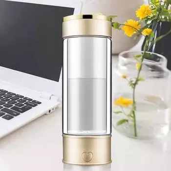 Yousheng 400-450 мл 2 шт. чашка для воды прозрачная USB перезаряжаемая машина для быстрого электролиза богатая водородом водородная бутылка для воды ионизатор воды
