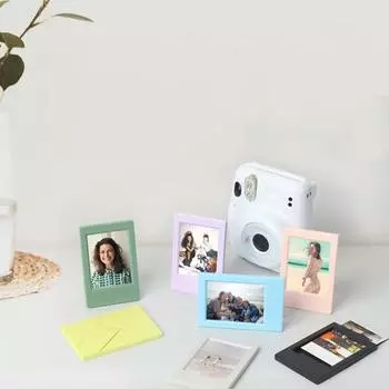 Yousheng 9Pcs фоторамки с защитной пленкой, простые в использовании, широко используемые прямоугольные мини-рамки для фотопленки, настольные украшения 9pcs