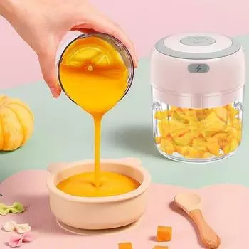 Yousheng аккумуляторный измельчитель чеснока 100/250 мл мини-кухонный комбайн для овощей фруктов орехов мяса управление одной кнопкой чесночная глина машина белый