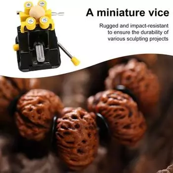 Yousheng Bench Vise Mini Table Carving Tool for Fine Hollow Carving Secure Hold Precise Adjustment Portable Design Engraving Project Tool чёрный