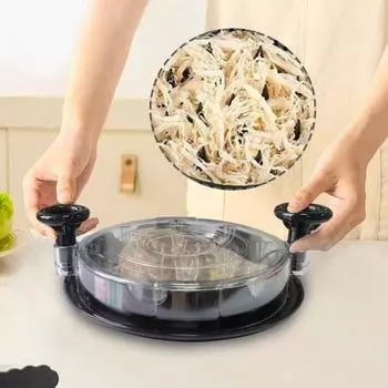 Yousheng Chicken Shredder Tool Twist Large Мясорубка Видимый инструмент для курицы с эргономичной ручкой Измельчитель куриной грудки красный